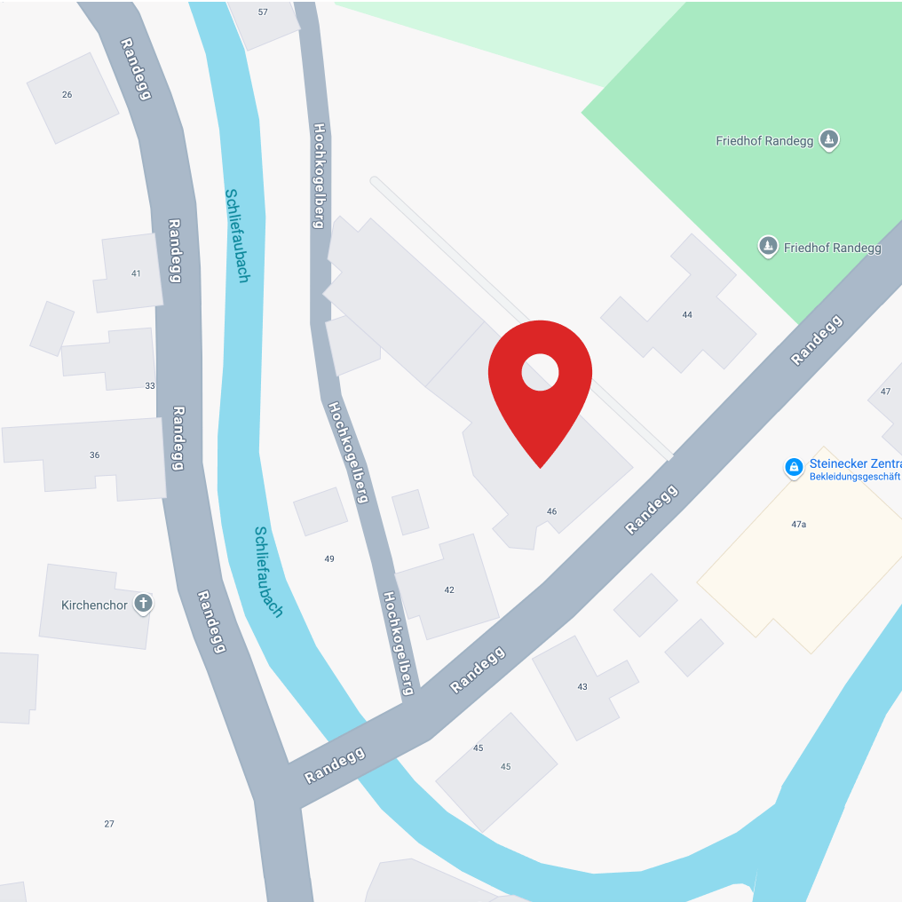 Karte mit Standort von GlasPro GmbH in Randegg